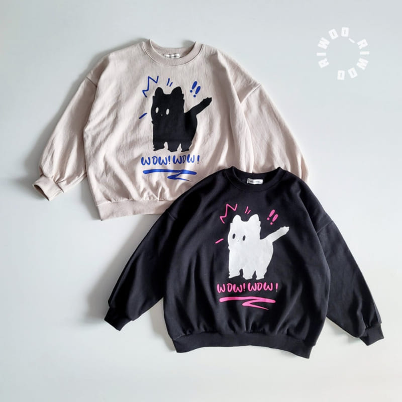 Riwoo Riwoo - Korean Children Fashion - #discoveringself - Cat Sweatshirt
