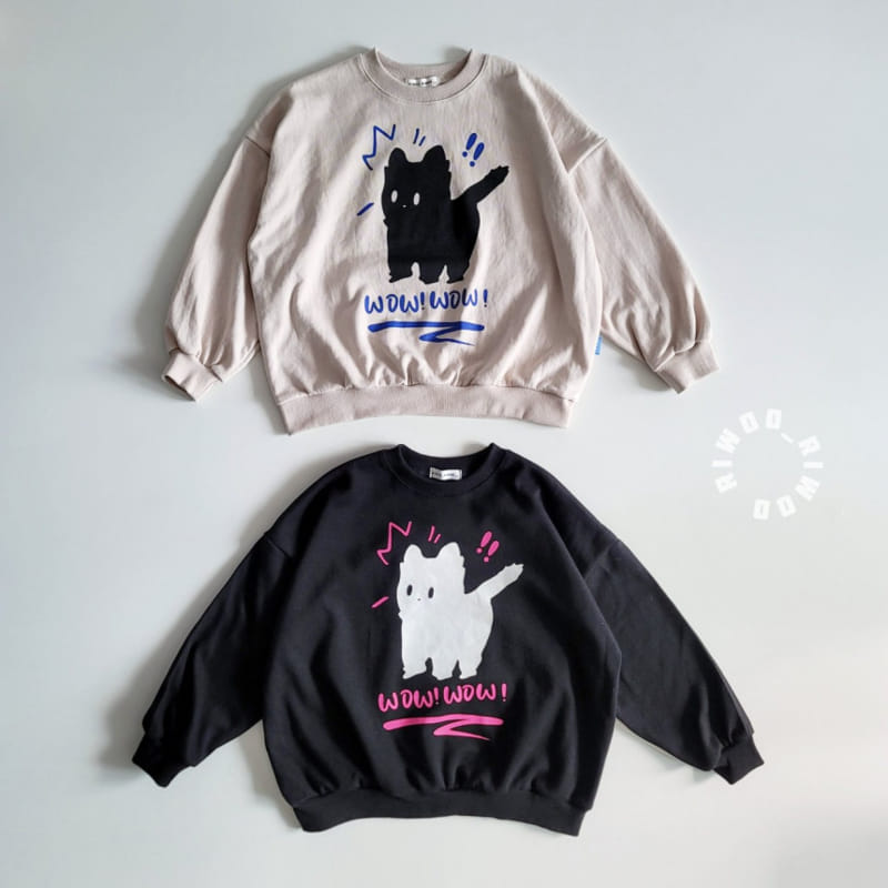 Riwoo Riwoo - Korean Children Fashion - #kidsshorts - Cat Sweatshirt - 4