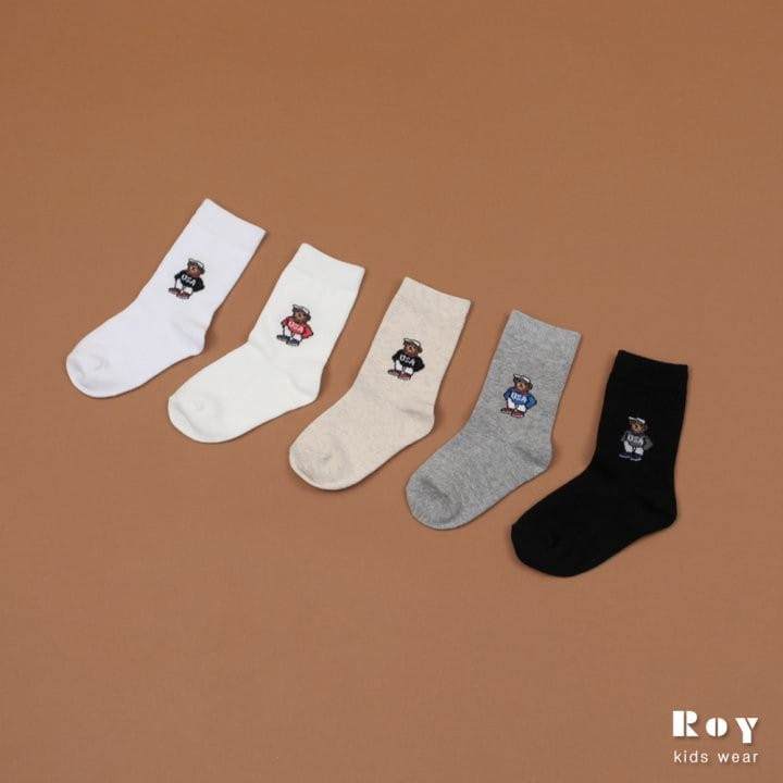 Roy - Korean Children Fashion - #kidzfashiontrend - Bear Socks - 7