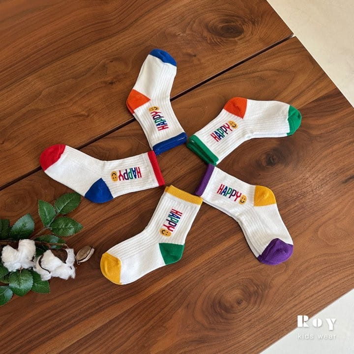 Roy - Korean Children Fashion - #minifashionista - Color Happy Socks - 9