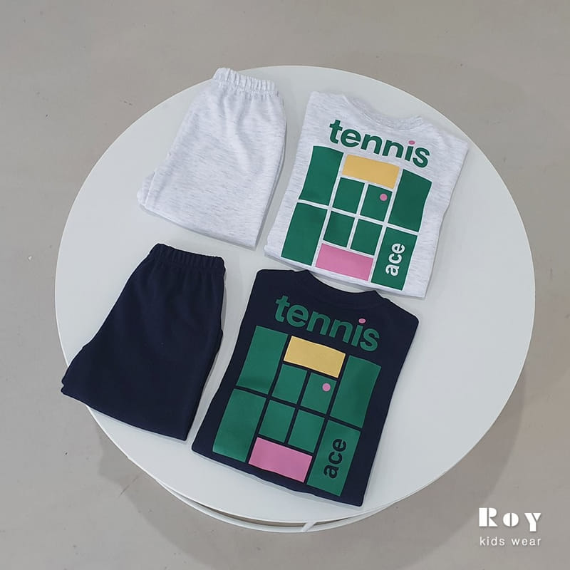 Roy - Korean Children Fashion - #toddlerclothing - Tennis Top Bottom Set - 7