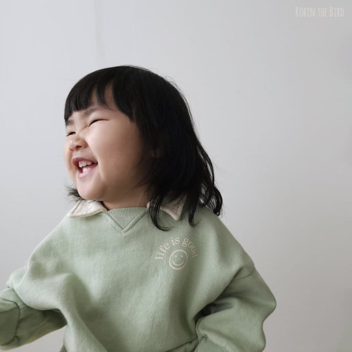 Saerobin - Korean Children Fashion - #Kfashion4kids - Smile Collar Top Bottom Set - 7