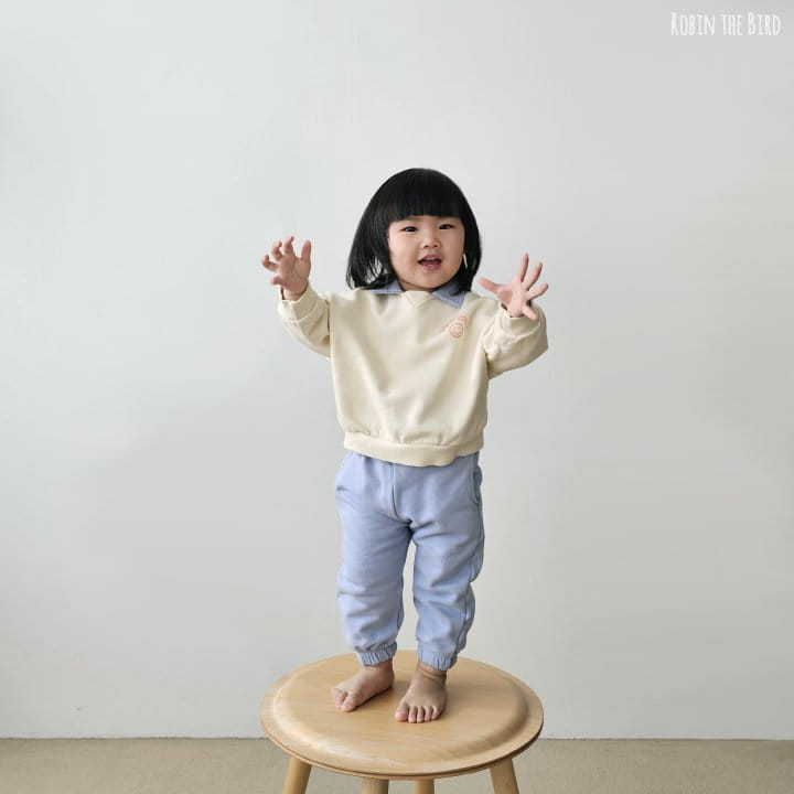 Saerobin - Korean Children Fashion - #kidsstore - Smile Collar Top Bottom Set - 5