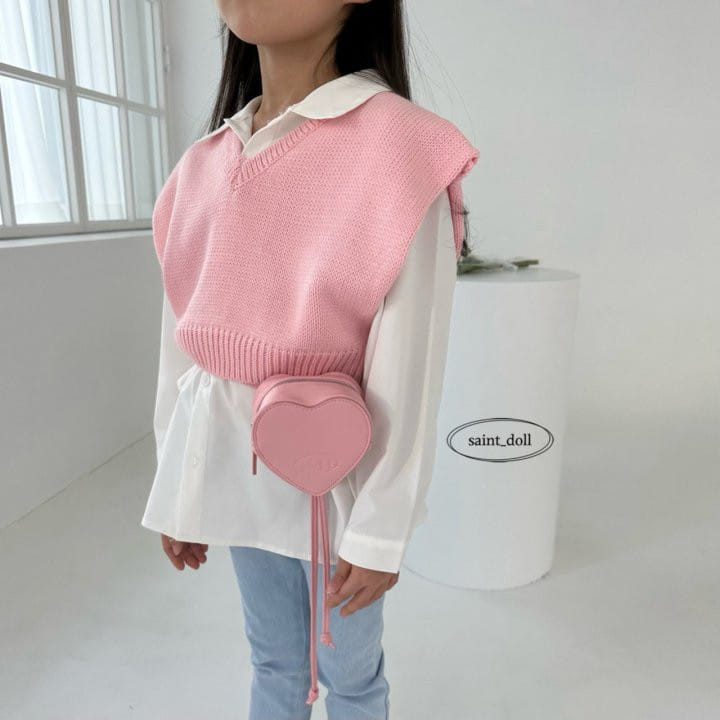 Saint Doll - Korean Children Fashion - #childofig - Heart Bag - 3