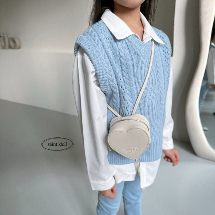Saint Doll - Korean Children Fashion - #childofig - Heart Bag - 4