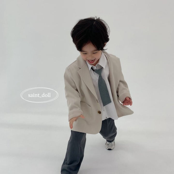 Saint Doll - Korean Children Fashion - #kidsshorts - Diagonal Neck Tie - 11