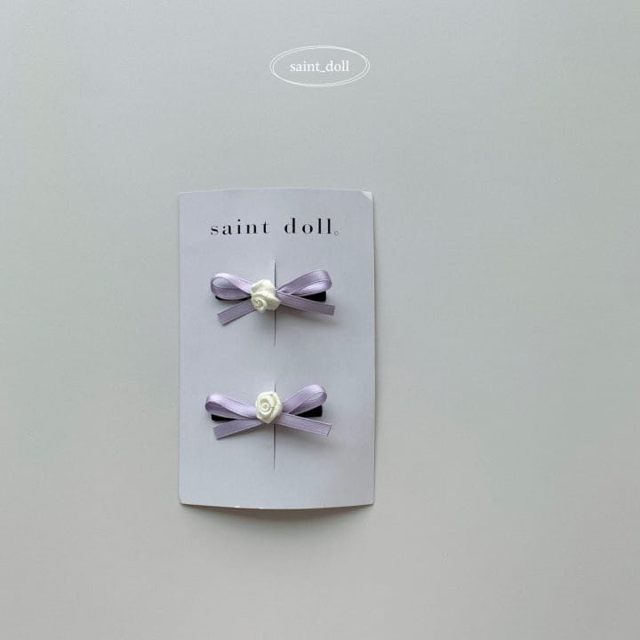 Saint Doll - Korean Children Fashion - #kidsshorts - Rose Hair Clip Pin Set - 4