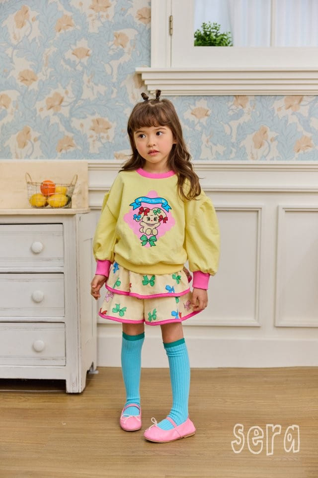 Sera - Korean Children Fashion - #childofig - Petite Ribbon Puff Sweatshirt - 6