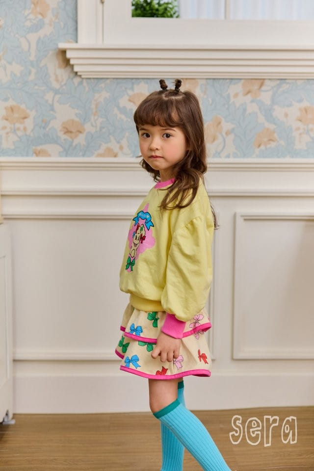 Sera - Korean Children Fashion - #childrensboutique - Petite Ribbon Puff Sweatshirt - 7