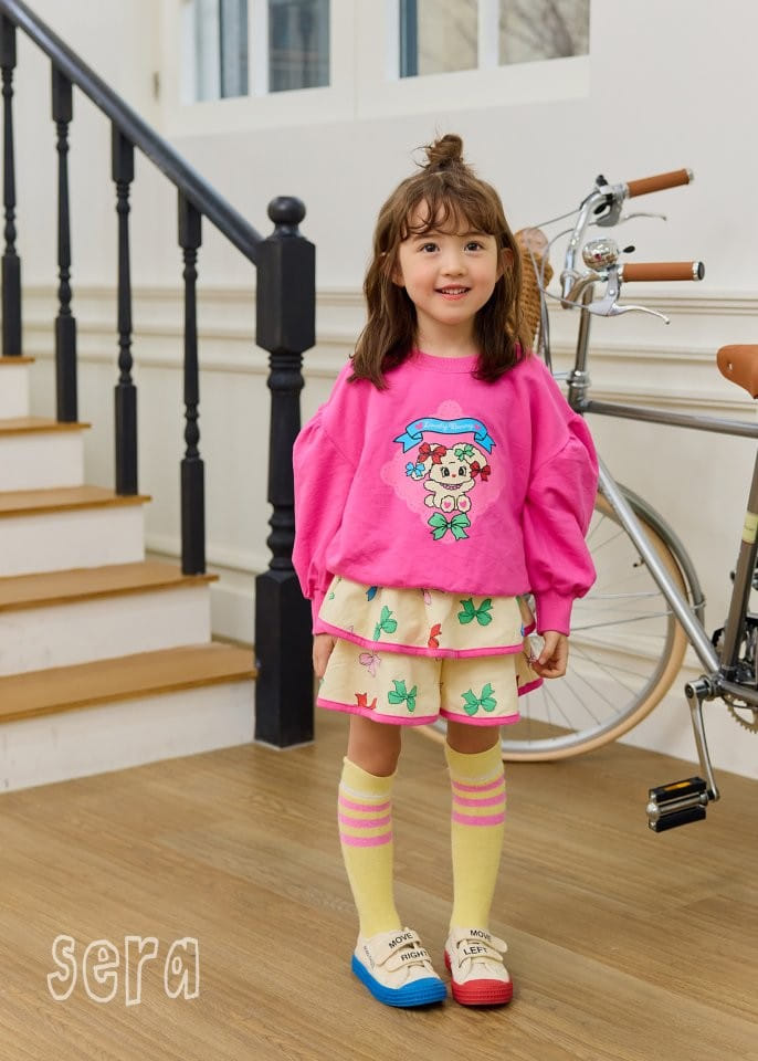 Sera - Korean Children Fashion - #prettylittlegirls - Petite Ribbon Puff Sweatshirt - 2