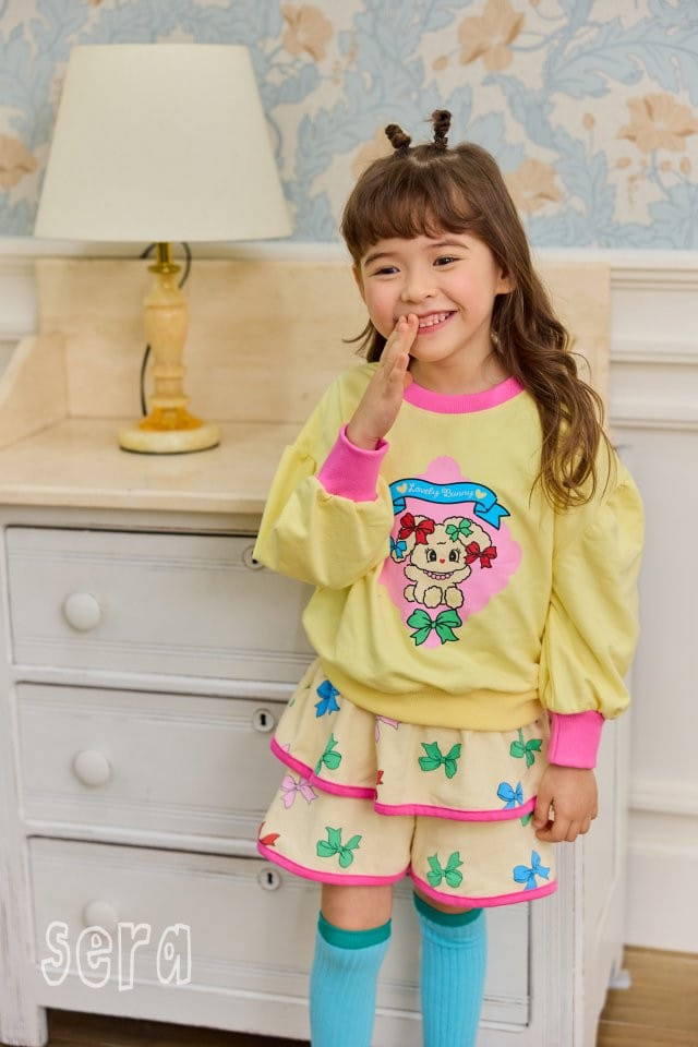Sera - Korean Children Fashion - #stylishchildhood - Petite Ribbon Puff Sweatshirt - 5