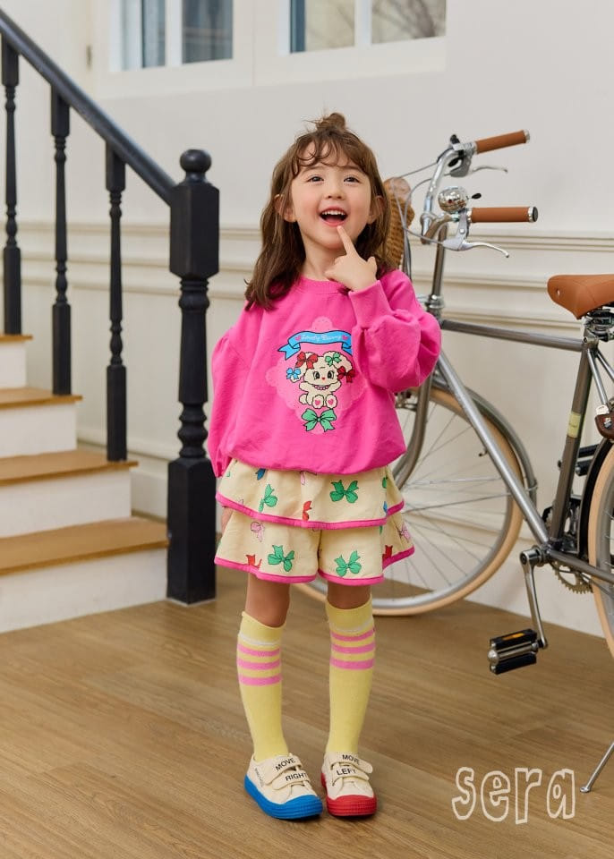 Sera - Korean Children Fashion - #todddlerfashion - Petite Ribbon Puff Sweatshirt - 4