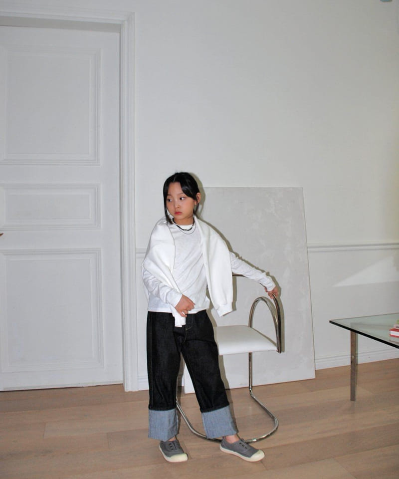 Shurrcca - Korean Children Fashion - #Kfashion4kids - Span Roll Up Jeans - 6