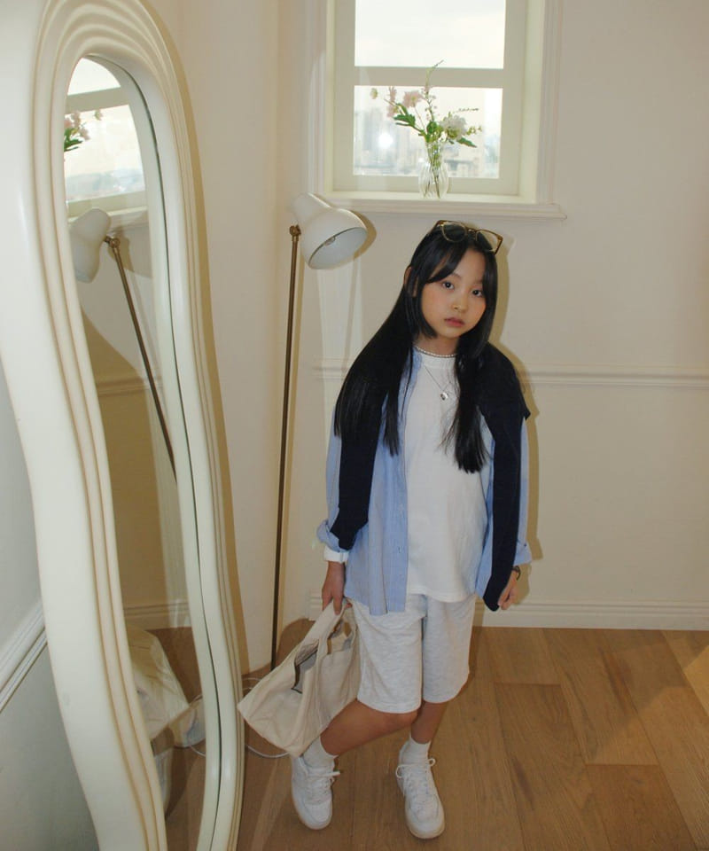 Shurrcca - Korean Children Fashion - #Kfashion4kids - Blue Shirt - 3