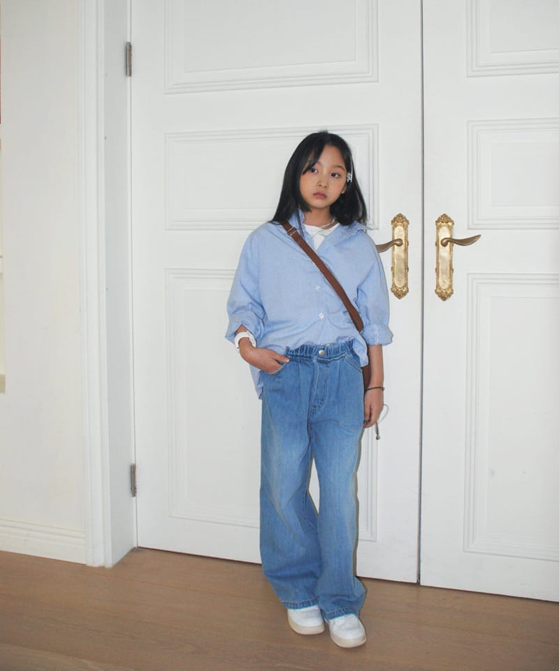 Shurrcca - Korean Children Fashion - #childofig - Blue Shirt - 9