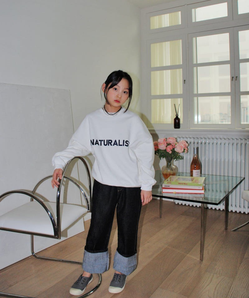 Shurrcca - Korean Children Fashion - #fashionkids - Span Roll Up Jeans - 2