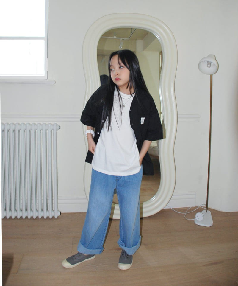 Shurrcca - Korean Children Fashion - #kidsstore - Leo Wide Jeans - 9