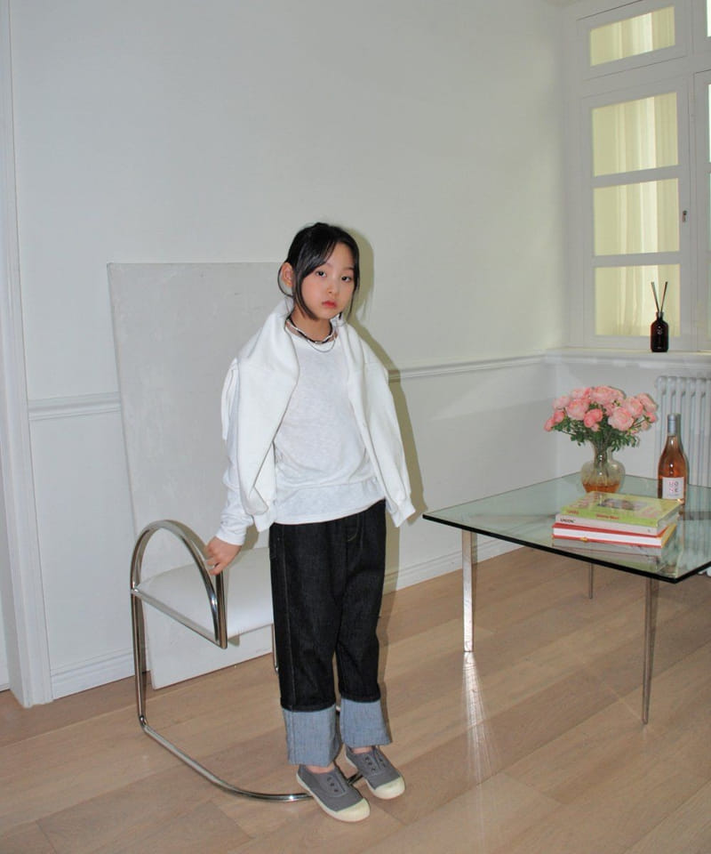 Shurrcca - Korean Children Fashion - #kidsshorts - Span Roll Up Jeans - 4