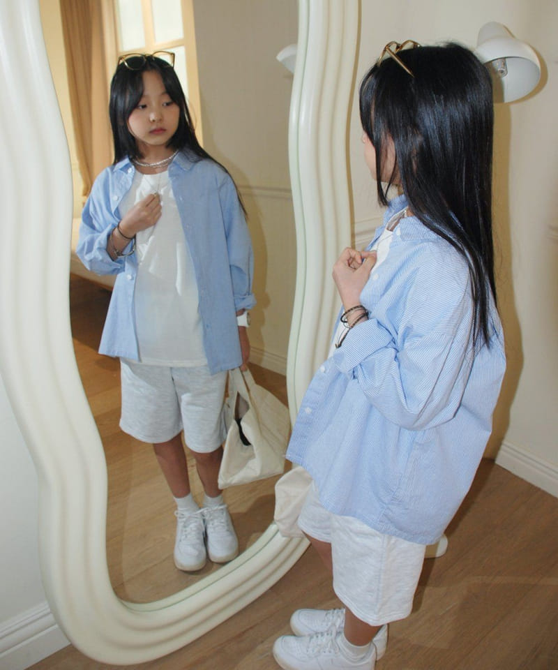 Shurrcca - Korean Children Fashion - #kidsstore - Blue Shirt