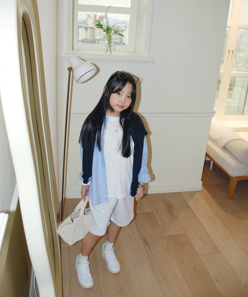Shurrcca - Korean Children Fashion - #Kfashion4kids - Blue Shirt - 4