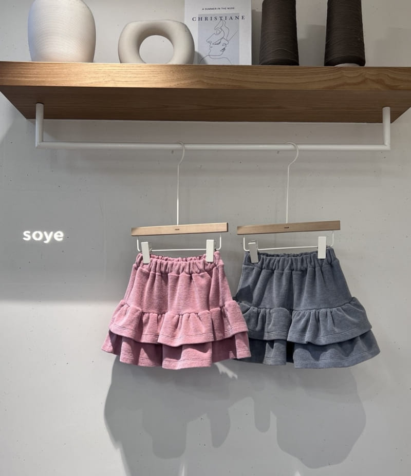 Soye - Korean Children Fashion - #todddlerfashion - Terry Kan Kan Skirt