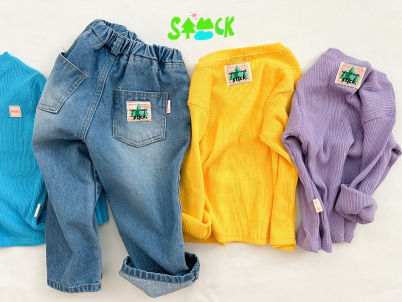 Stick - Korean Children Fashion - #magicofchildhood - Spring Rib Tee - 6