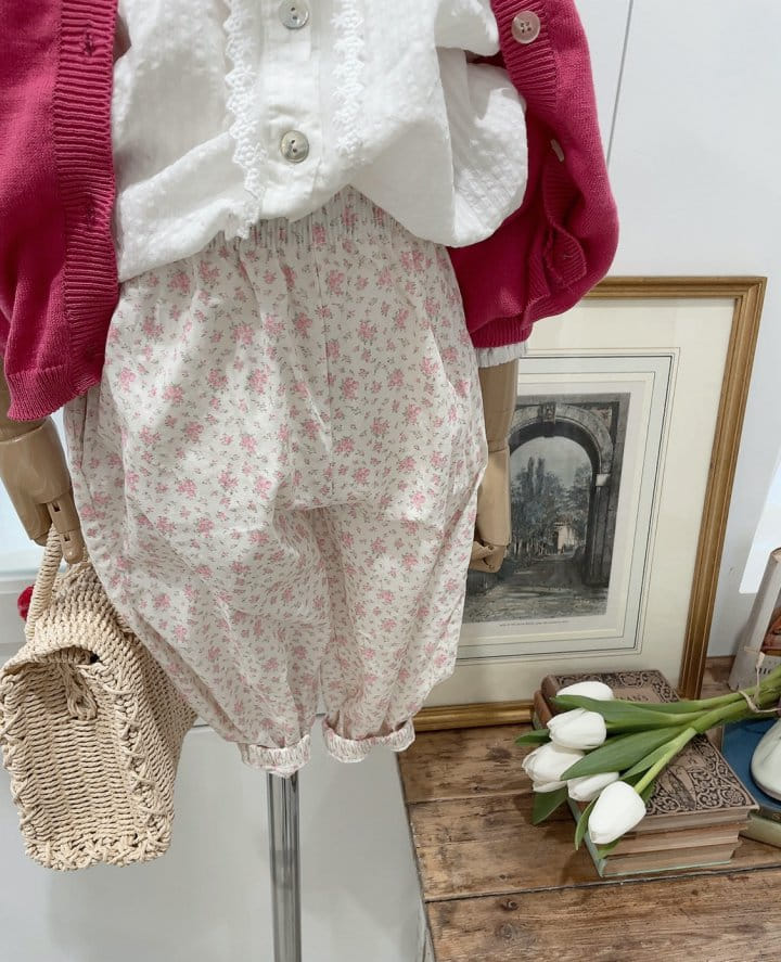 Studio M - Korean Children Fashion - #childrensboutique - Blossom Flower Pants - 3