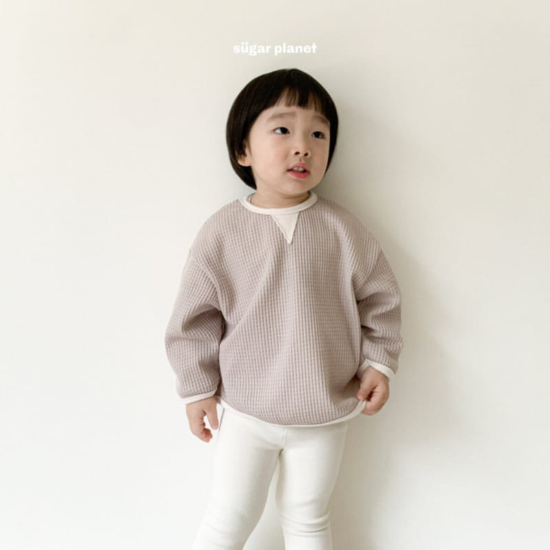 Sugar Planet - Korean Children Fashion - #Kfashion4kids - Waffle Sweatshirt - 5
