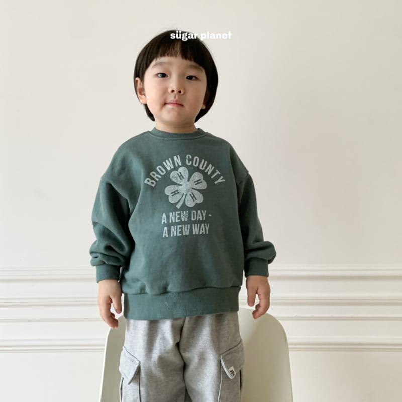 Sugar Planet - Korean Children Fashion - #discoveringself - Clover Crack Sweatshirt - 2
