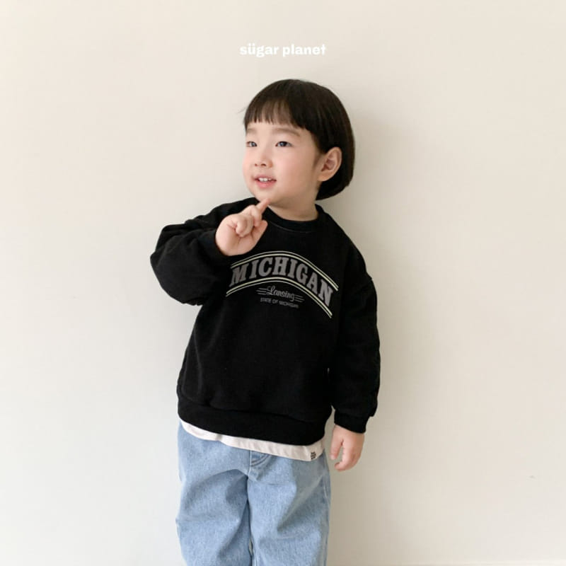 Sugar Planet - Korean Children Fashion - #fashionkids - Michigan Sweatshirt - 2
