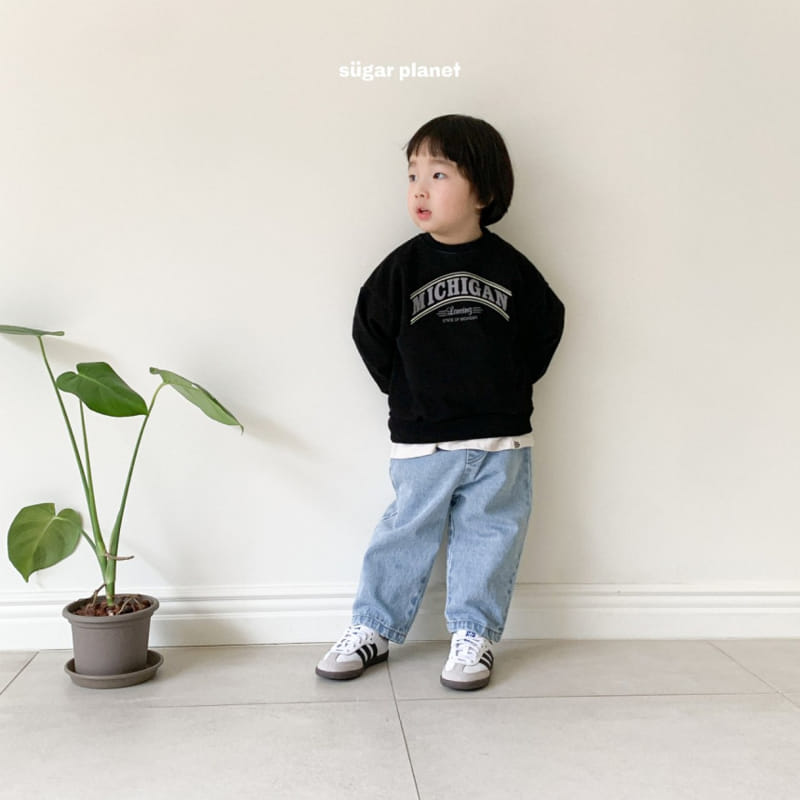 Sugar Planet - Korean Children Fashion - #kidsshorts - Michigan Sweatshirt - 4