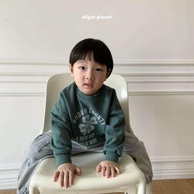 Sugar Planet - Korean Children Fashion - #kidsstore - Clover Crack Sweatshirt - 5
