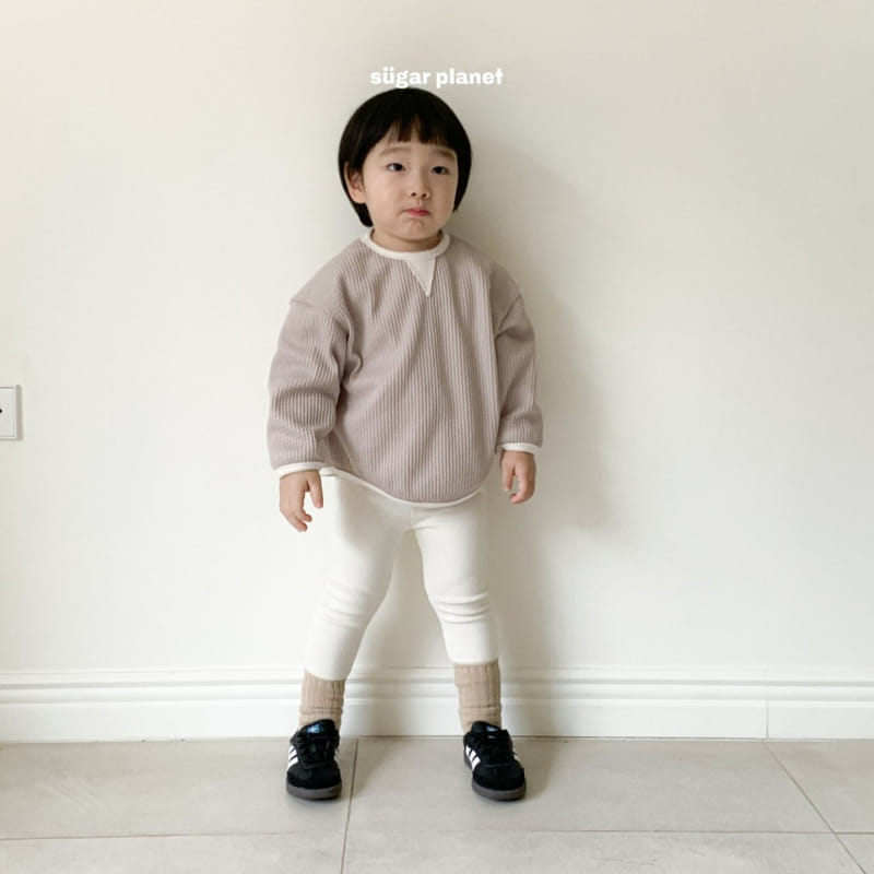 Sugar Planet - Korean Children Fashion - #kidsstore - Waffle Sweatshirt - 3