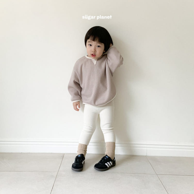 Sugar Planet - Korean Children Fashion - #kidsstore - Waffle Sweatshirt - 4