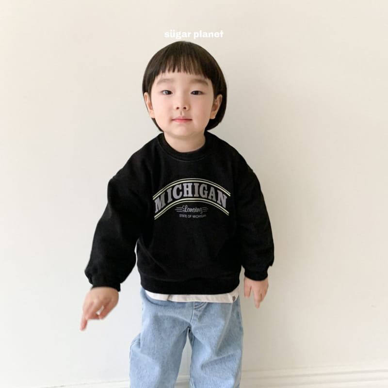 Sugar Planet - Korean Children Fashion - #littlefashionista - Michigan Sweatshirt - 7