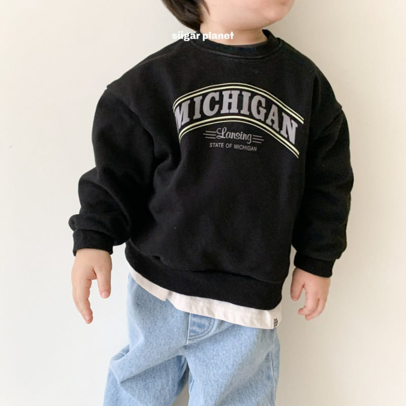Sugar Planet - Korean Children Fashion - #magicofchildhood - Michigan Sweatshirt - 8