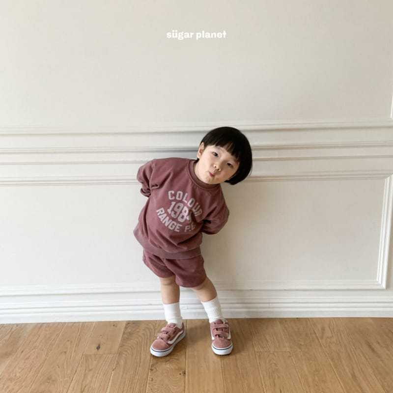 Sugar Planet - Korean Children Fashion - #toddlerclothing - Hours Pigment Top Bottom Set - 5