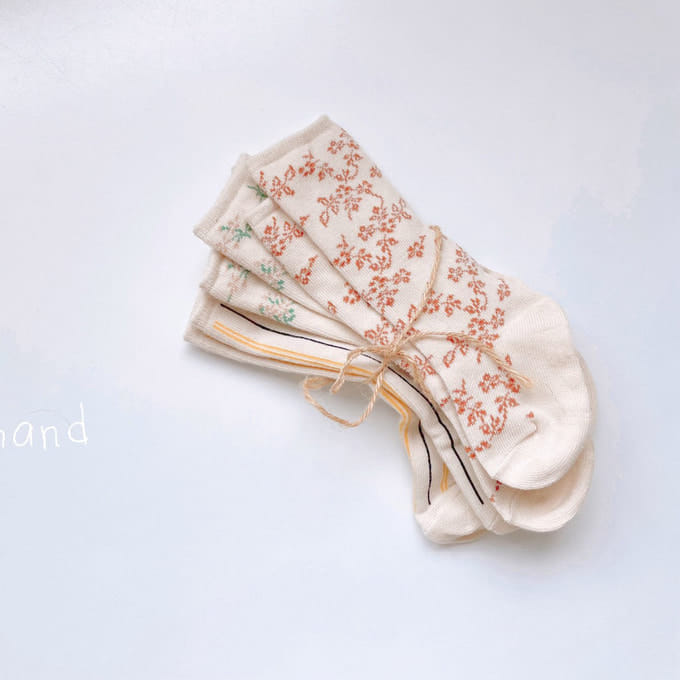 Teamand - Korean Children Fashion - #Kfashion4kids - Garden Knee Socks Set