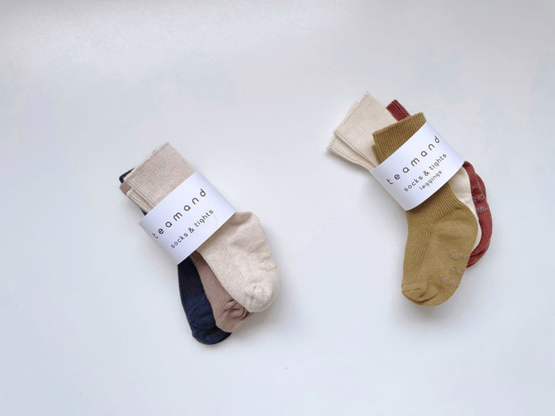 Teamand - Korean Children Fashion - #childofig - Pie Socks Set With Adult - 8