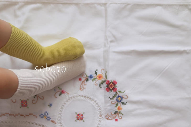 Teamand - Korean Children Fashion - #childrensboutique - Soboro Socks Set  - 4