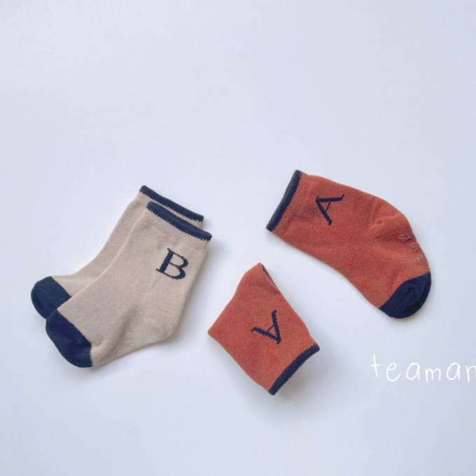 Teamand - Korean Children Fashion - #designkidswear - Spelling Socks Set