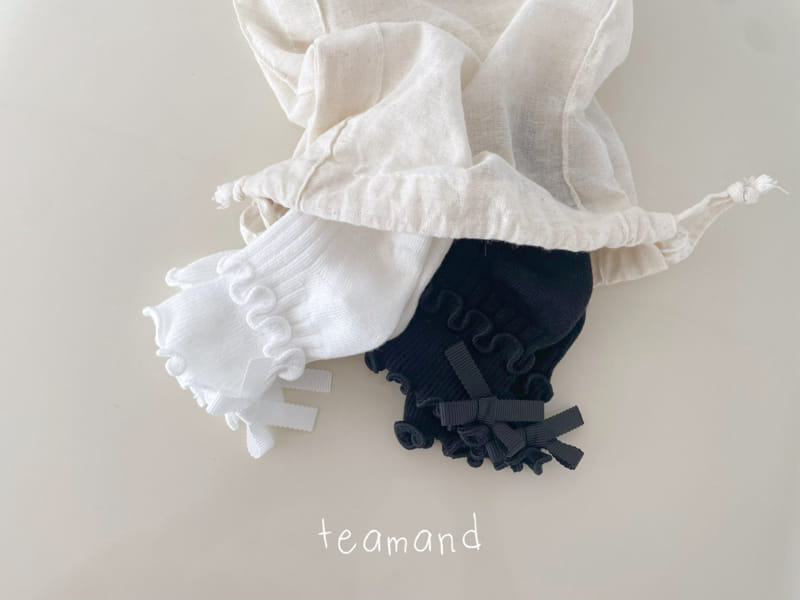 Teamand - Korean Children Fashion - #designkidswear - Two Line Ribbon Socks Set - 3