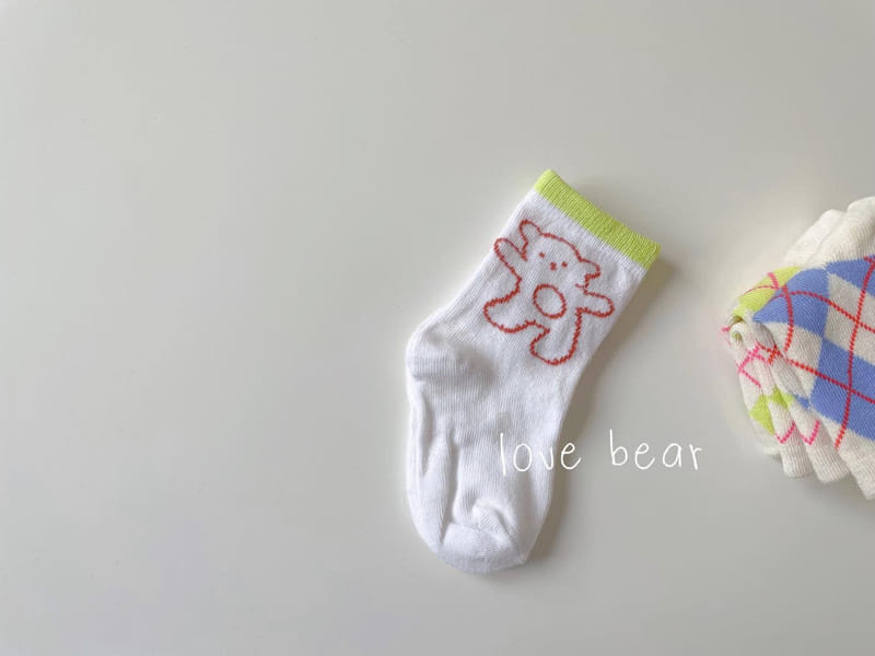 Teamand - Korean Children Fashion - #designkidswear - Brrr Bear Socks Set - 4
