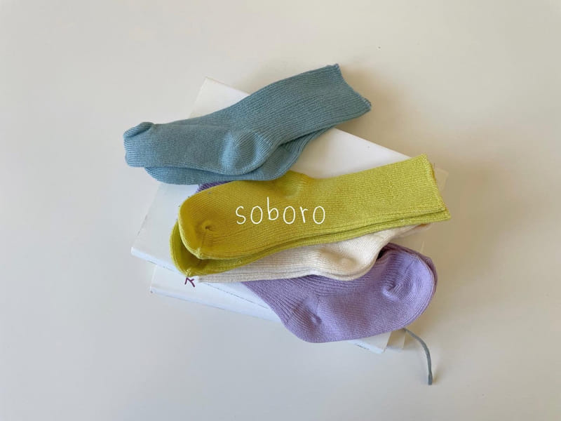 Teamand - Korean Children Fashion - #kidsshorts - Soboro Socks Set  - 7