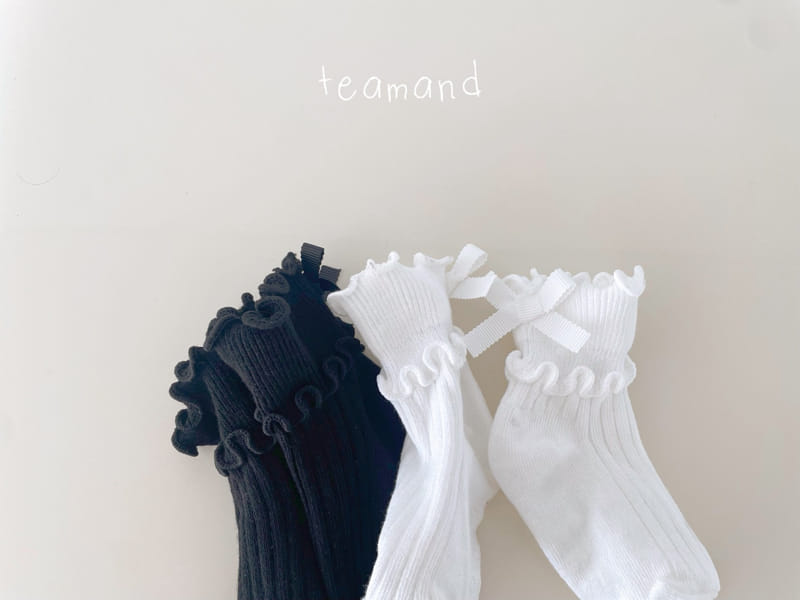Teamand - Korean Children Fashion - #kidsshorts - Two Line Ribbon Socks Set - 6