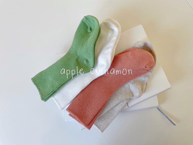 Teamand - Korean Children Fashion - #kidsstore - Apple Cinnamon Socks Set - 9