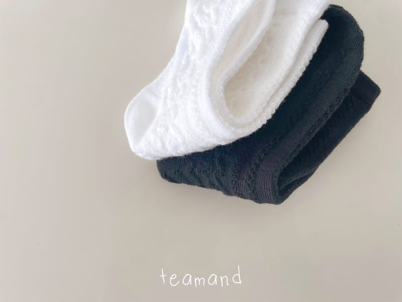 Teamand - Korean Children Fashion - #kidsstore - Embo Lace Socks Set