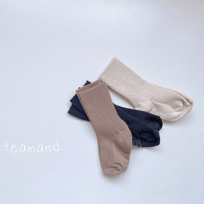 Teamand - Korean Children Fashion - #kidzfashiontrend - Pie Socks Set With Adult