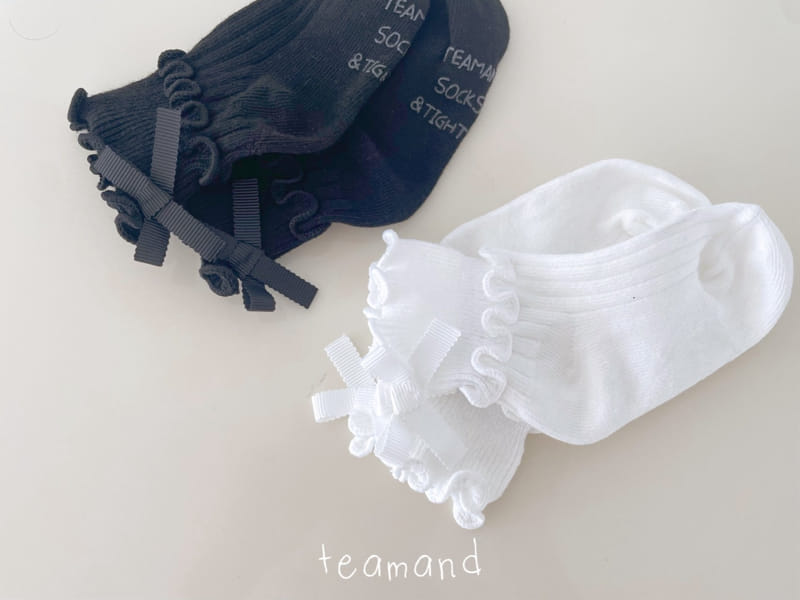 Teamand - Korean Children Fashion - #kidzfashiontrend - Two Line Ribbon Socks Set - 8