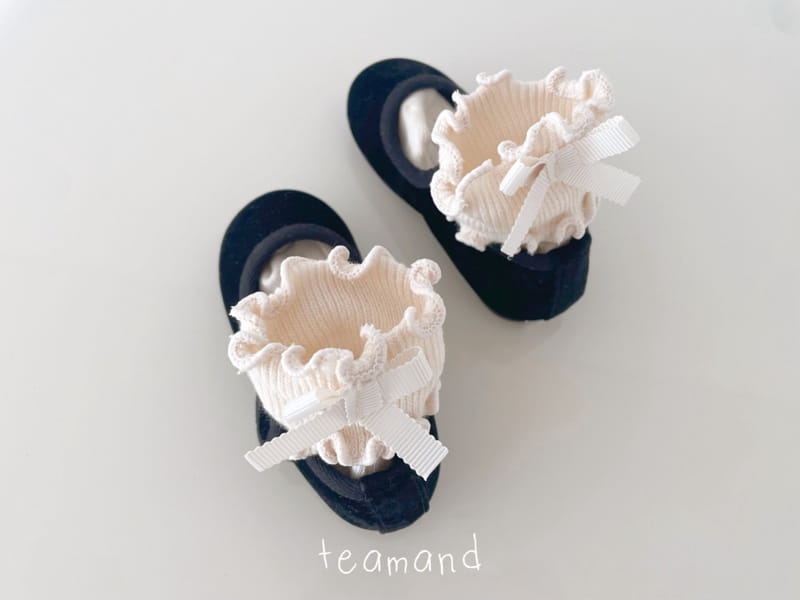 Teamand - Korean Children Fashion - #magicofchildhood - Two Line Ribbon Socks Set - 11